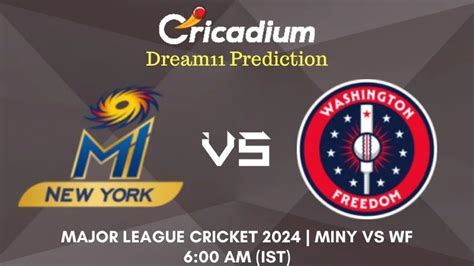 Miny Vs Wf Dream Prediction Match Mlc