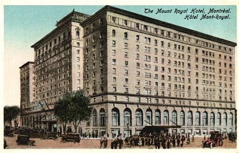 Vintage Postcard 1920s The Mount Royal Hotel Building Montreal Canada