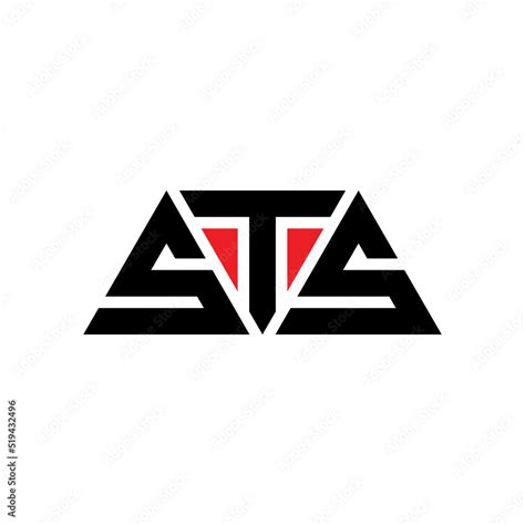 STS triangle letter logo design with triangle shape. STS triangle logo design monogram. STS ...