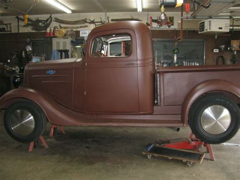 1936 Chevy Low Cab Pickup Classic Antique Hot Rod Project V8 Auto Trans