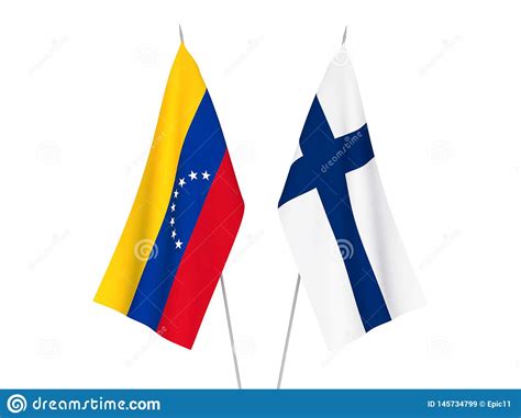 Banderas De Finlandia Y De Venezuela Stock De Ilustraci N Ilustraci N