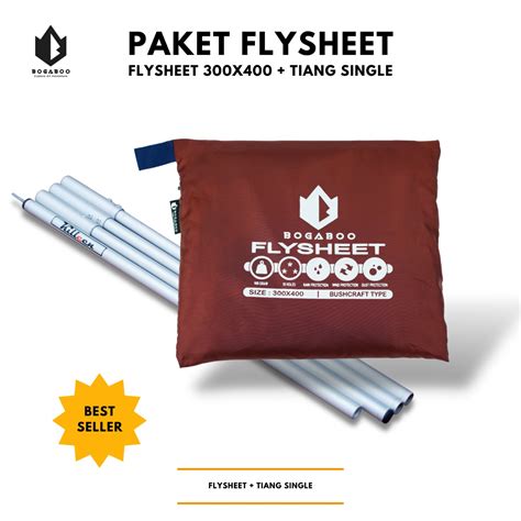 Tiang Flysheet Killen Zinc Alloy Model Single 1 X 200 Cm Ultralight