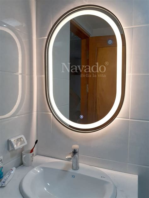 Oval Led Bathroom Mirrors Rispa