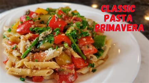 Pasta Primavera Recipe Low Fat Diet Youtube