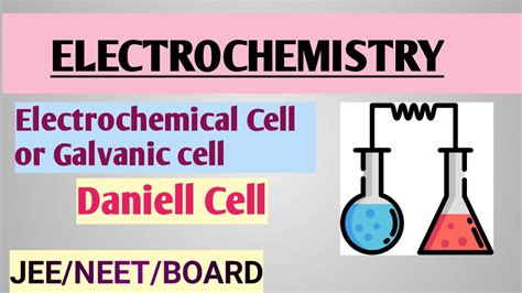 Electrochemistry Class12 Electrochemical Cell And Introduction For Jee Neet Board Youtube