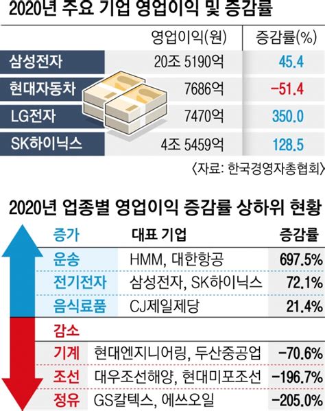 100대 기업 영업이익 2년 만에 반토막 삼성 빼면 수익성도 하락 서울신문