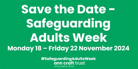 Safeguarding Adults Week Ann Craft Trust