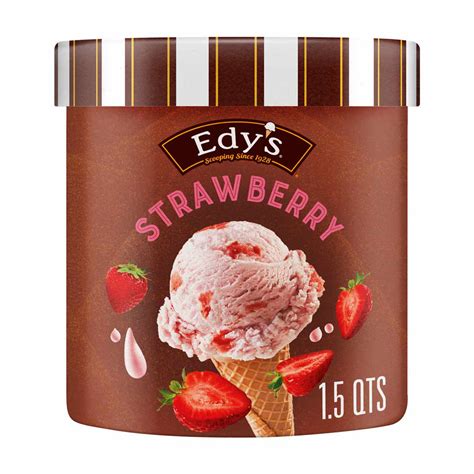 Edy's/Dreyer's Strawberry Ice Cream, 1.5 Qt. Tub – Dollar General ...