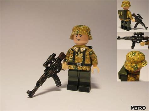 Wehrmacht Soldier Pea Dot Camo Custom Lego Minifigures