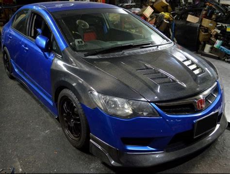 HONDA CIVIC FD 2006 2011 TYPE R PP Injection Bumper JS RACING Style