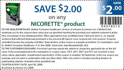 Canadian Coupons: Nicorette Canada $2 & $5 Discount Coupons | Canadian ...