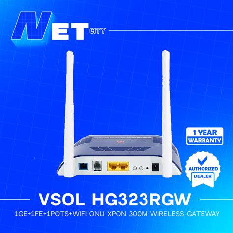 Vsol Hg Rgw Ge Fe Pots Wifi Onu Xpon Dual Mode Wifi M