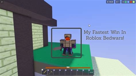 My Fastest Squads Win In Roblox Bedwars Youtube