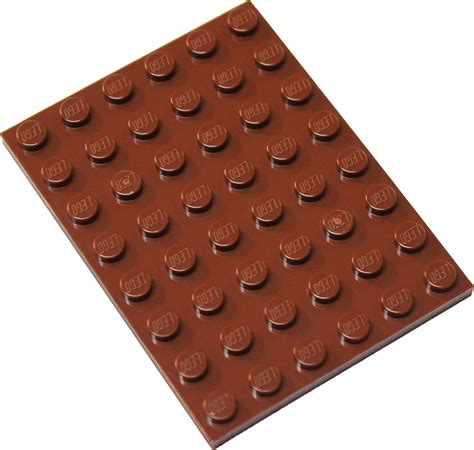 Lego Parts And Pieces Reddish Brown 6x8 Plate X1 Toys And Games