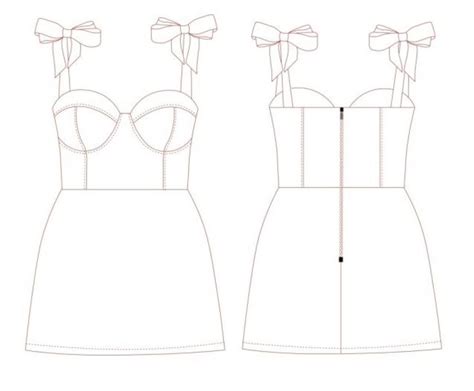 Ithinksew Patterns And More Bustier Dress Sewing Pattern Pdf