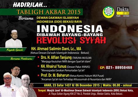 Hadirilah! Tabligh Akbar Indonesia Dibawah Bayang-bayang Revolusi Syiah ...