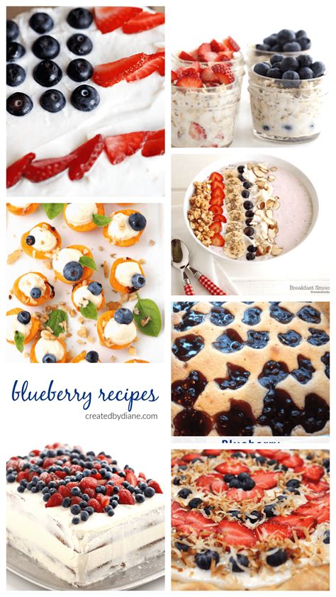 Blueberry Recipes | Created by Diane