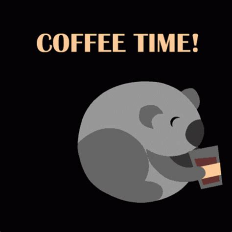 Koala Coffee Time GIFDB