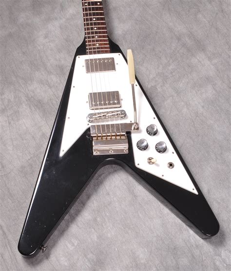 Gibson Flying V 67 Reissue Style 1993 Black Guitar For Sale Westend Music