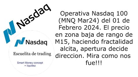 Operativa Nasdaq Mnq Mar Del De Febrero Youtube