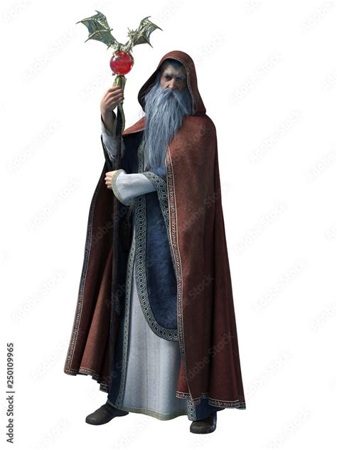 wise old wizard Stock Illustration | Adobe Stock