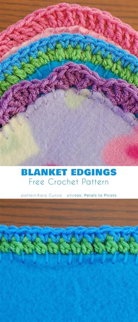 Polar Fleece Baby Blanket Edgings Free Cochet Patterns Crochet Edging