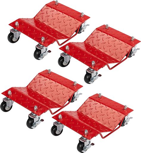 TUFFIOM Car Dolly Set Of 4 6000LBS Capacity Wheel Dolly Heavy Duty