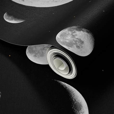 Moon Phases Wallpaper | Spoonflower