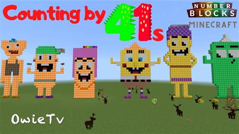 COUNTING BY 41s NUMBERBLOCKS MINECRAFT SONG LEARN TO COUNT MATH AND