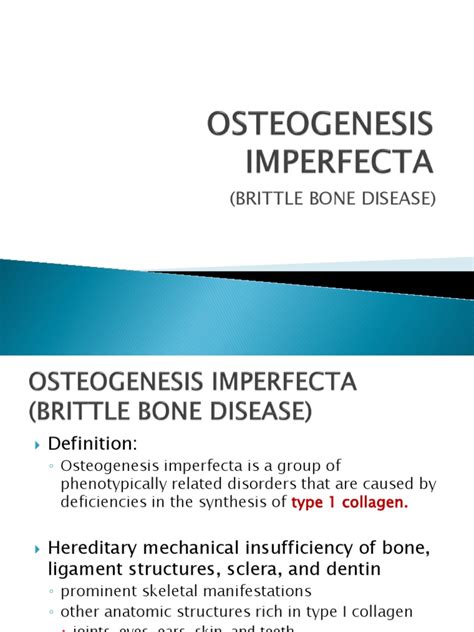 An In-Depth Look at Brittle Bone Disease: Causes, Types, Symptoms, and ...