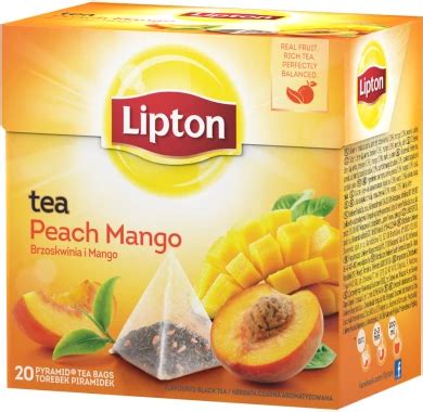 Herbata Czarna Aromatyzowana W Piramidkach Lipton Brzoskwinia Z Mango