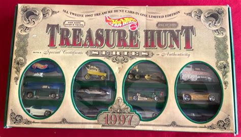 Wow New Hot Wheels 1997 Treasure Hunt Set Box Seal And Flap Is Torn Ebay