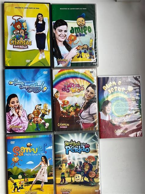 Coleção Dvds Crianças Diante do Trono TV e Display Crianças Diante Do