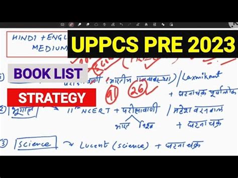 Uppcs Pre Booklist And Strategy Uppcs Pre Syllabus Youtube