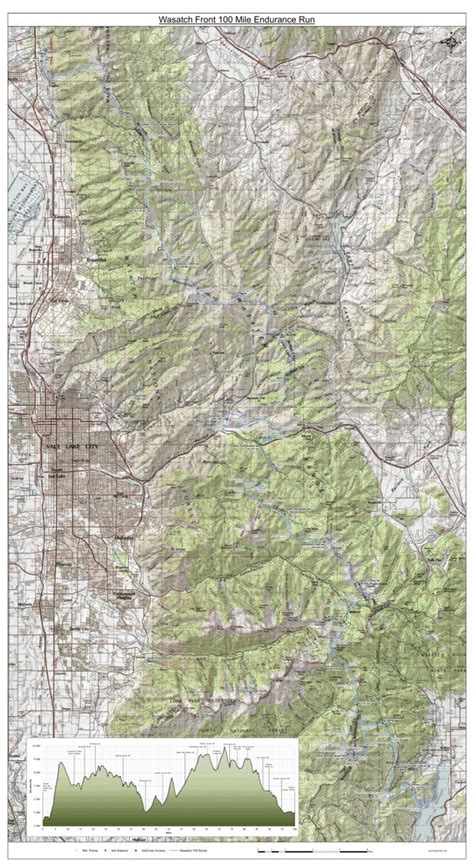 Wasatch 100 Map By Maps For Motion Avenza Maps