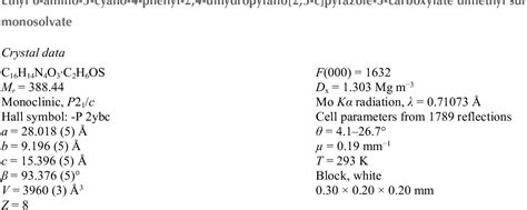 Figure 2 From Ethyl 6 Amino 5 Cyano 4 Phenyl 2 4 Dihydropyrano 2 3 C