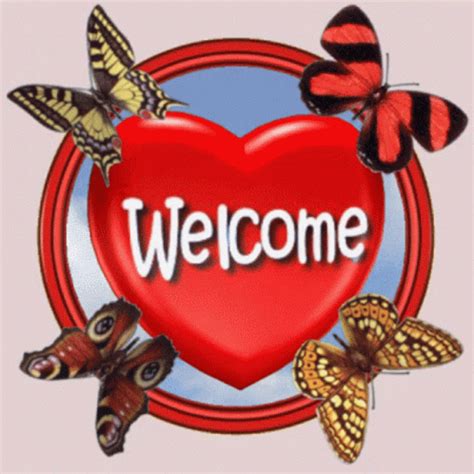 Heart Welcome GIF - Heart Welcome Red - Discover & Share GIFs