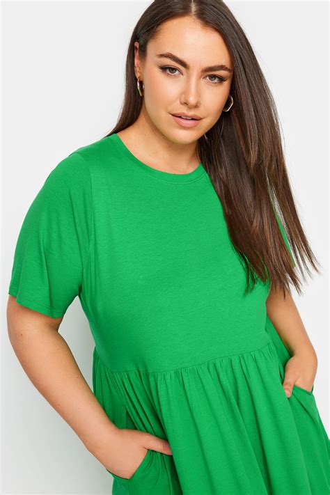 Yours Plus Size Green Pure Cotton Midaxi Dress Yours Clothing