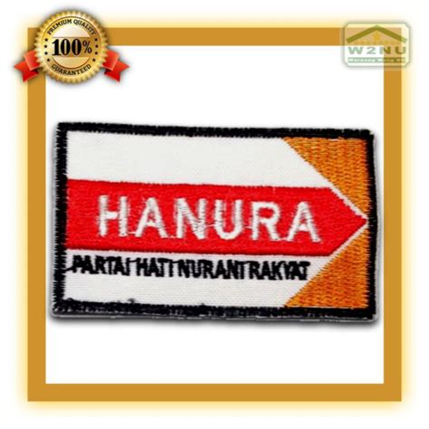 Jual ATRIBUT / EMBLEM / PATCH / PATCHES BEDGE BET LOGO BORDIR PARTAI HANURA | Shopee Indonesia