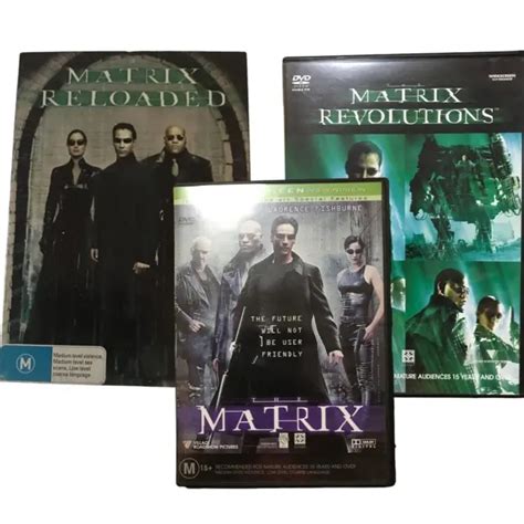 The Matrix Trilogy Dvd Reloaded Revolutions Bundle Set Region