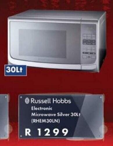 Russell Hobbs Electronic Microwave Silver Lt Offer At President Hyper