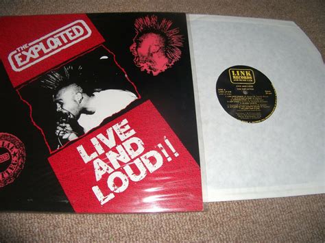 Popsike Exploited Live And Loud Vinyl Lp Punk Rock Hardcore Oi