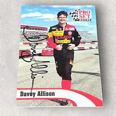 Davey Allison 1992 PRO SET TEXACO VINTAGE NASCAR HOFer V2 75th 28