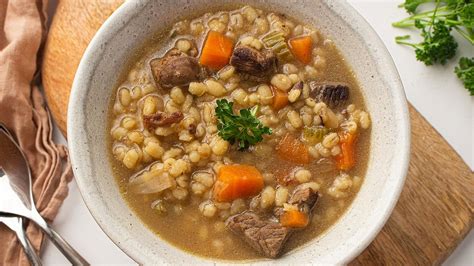 Vegetable Beef Barley Soup Recipe