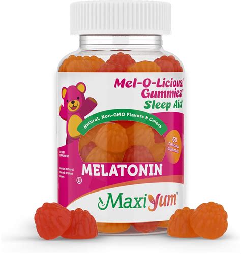 Amazon Gomitas de melatonina para niños 1 mg de gomitas de