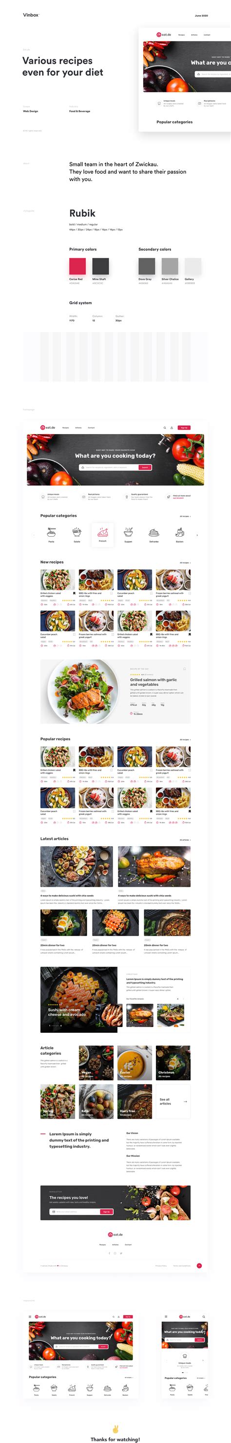 Food Network, Recipes, Menu Ideas, & Cooking Tips :: Behance