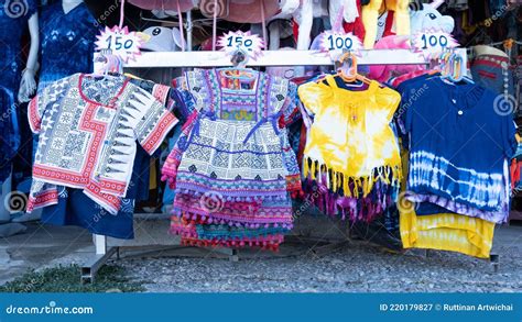 4 Popular Styles of Hill Tribe Clothing Stock Image - Image of fair, street: 220179827