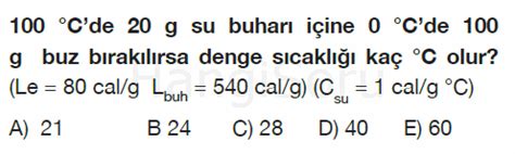 9 Sınıf Fizik Hal Değişimi Testi Çöz 2 Test Çöz