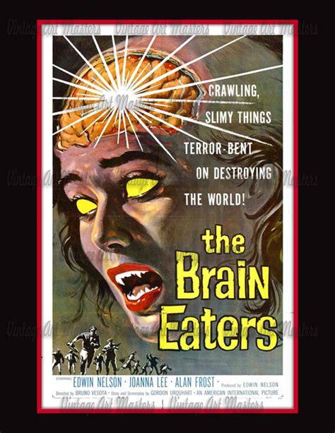 Vintage Science Fiction Horror Movie Posters Retro 1950's Sci Fi ...