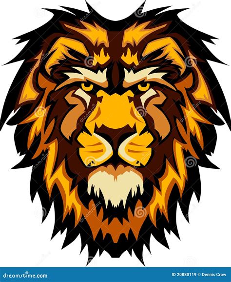 Lion Head Graphic Mascot Vector Image Royalty Free Stock Images Image